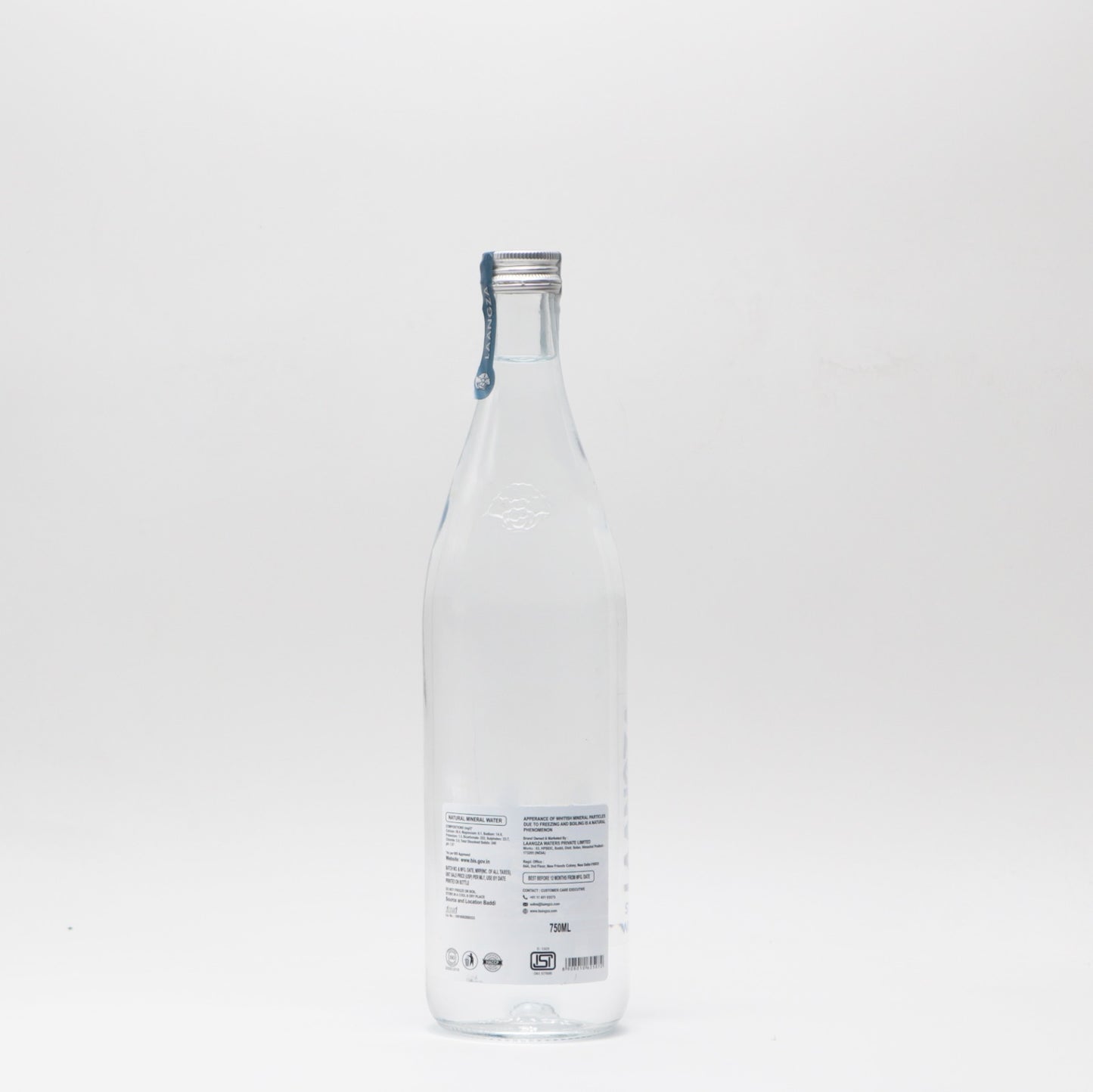 Laangza Naturally Alkaline Mineral Water - 750 ml - Box of 9 bottles
