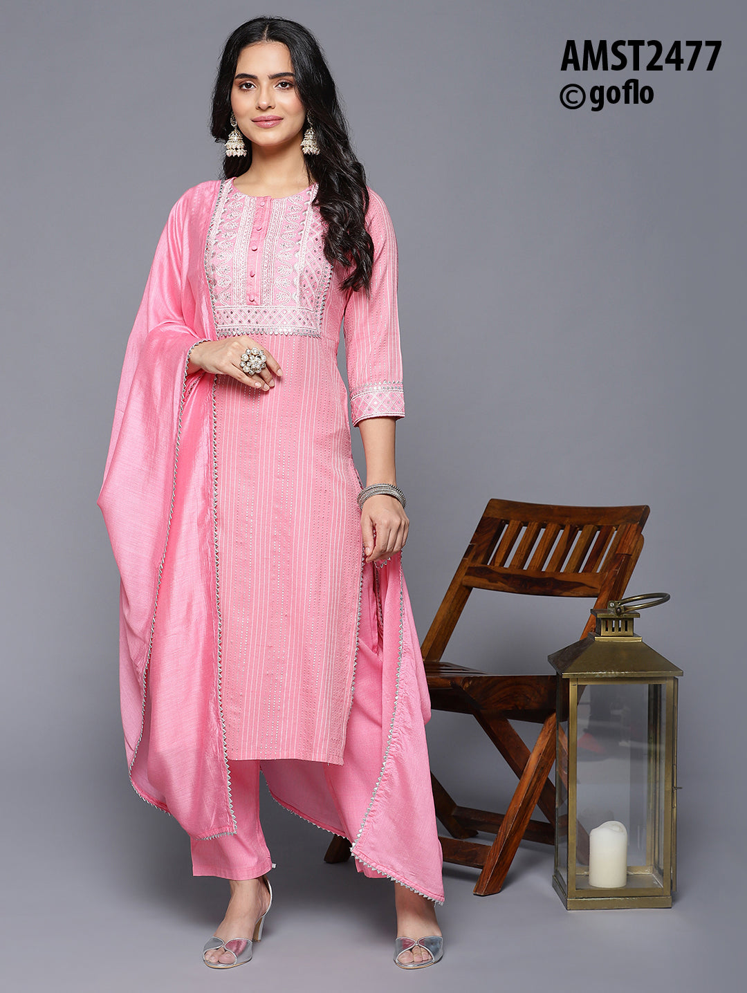 Rich Linen Lurex Kurta