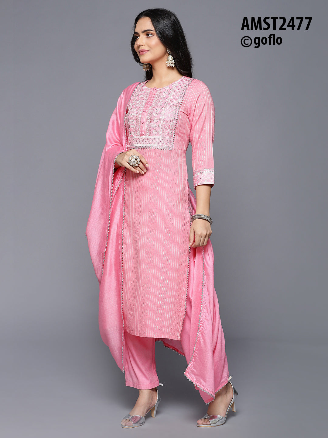 Rich Linen Lurex Kurta