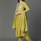 Georgette Flared A Line Kurta with Pants