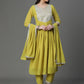 Georgette Flared A Line Kurta with Pants