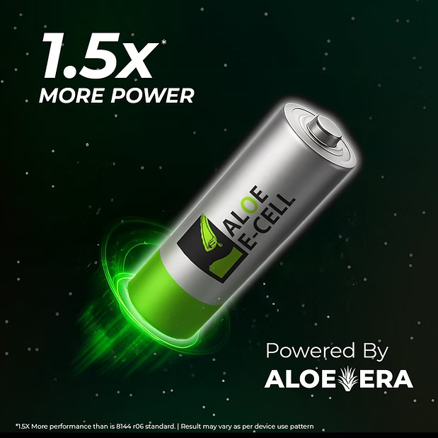 Aloe Ecell AA Battery 6 Pack
