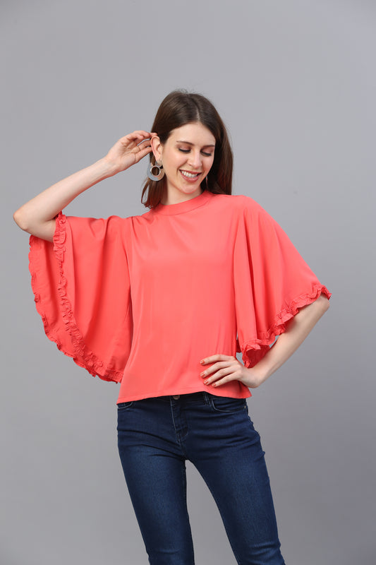 Solid Crepe Top